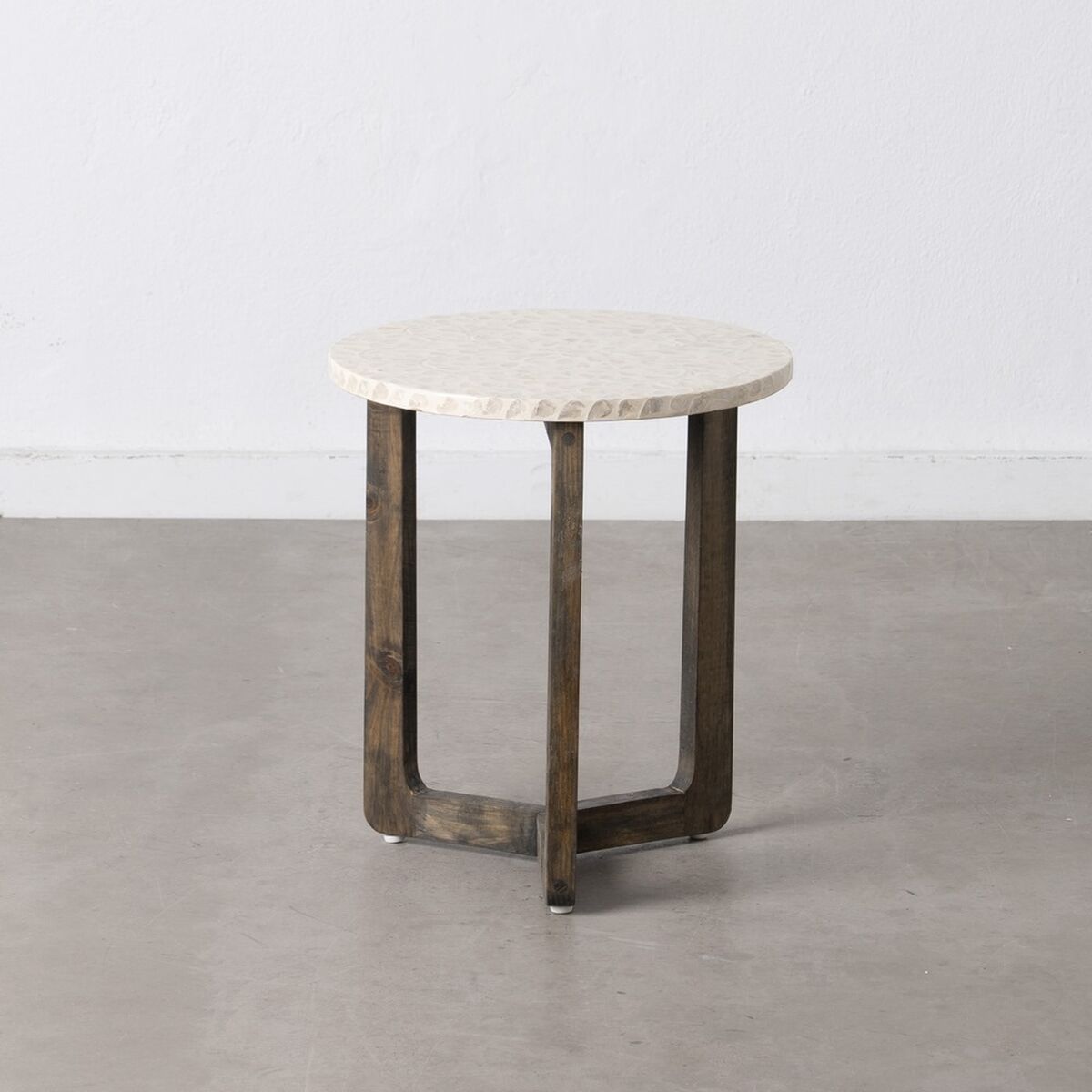 Sidebord Beige Brun Perlemor 40 x 40 x 45 cm Tre MDF